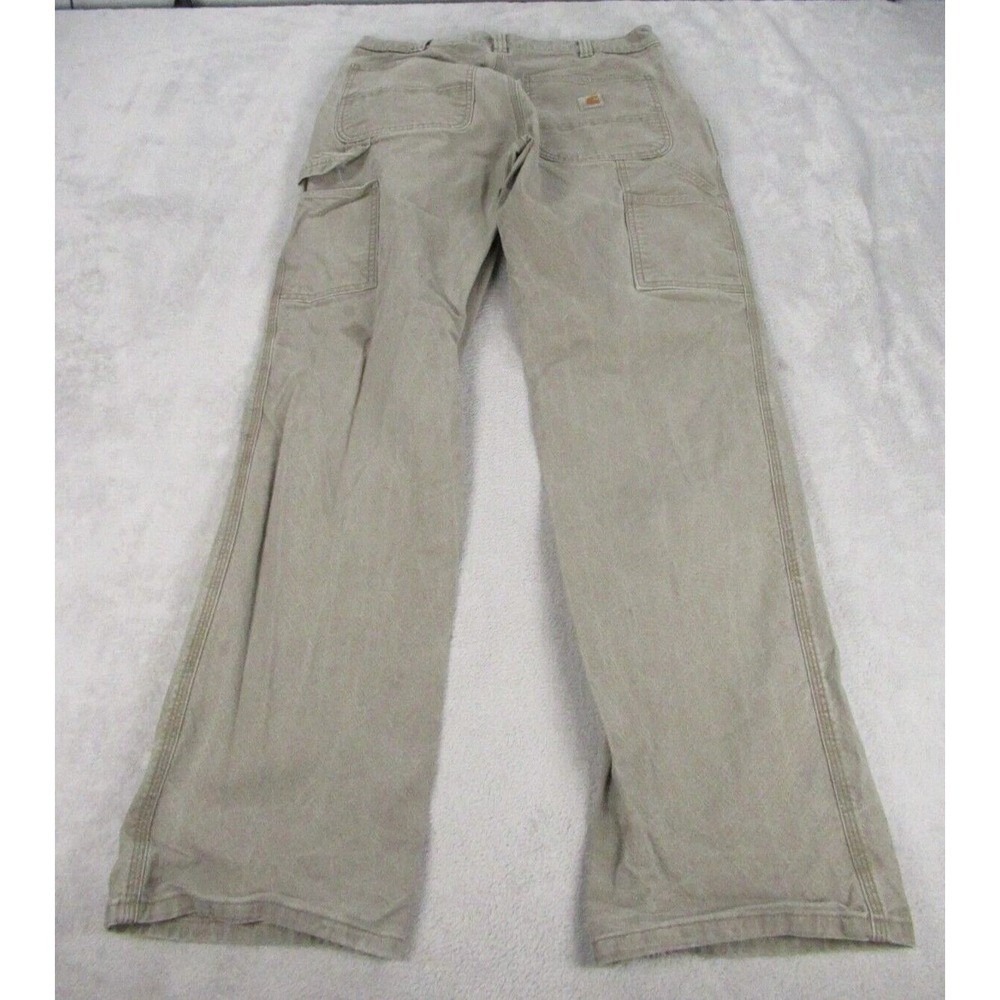 Carhartt Pants Men 33x34 Green Utility Relaxed Rugged Flex Thrashed 30x32 103279